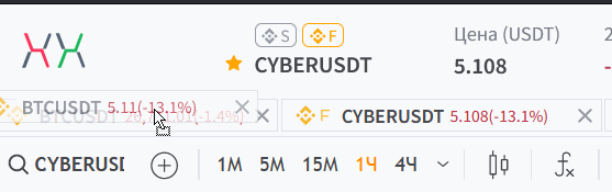 Перемещение вкладки “избранных” активов на Lexx Trading Platform